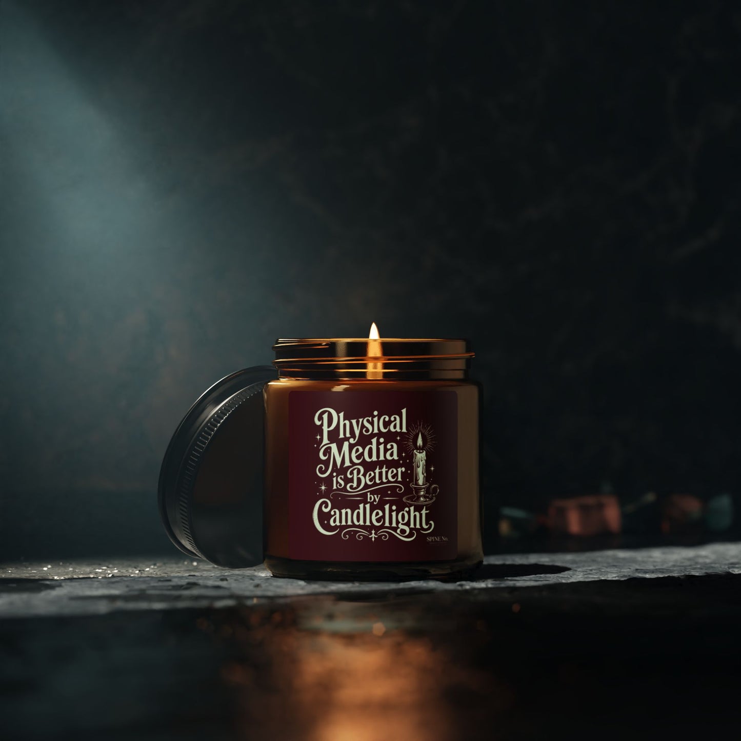 PHYSICAL MEDIA IS BETTER — Scented Candle