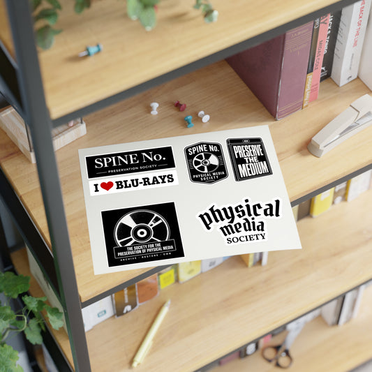 PHYSICAL MEDIA SOCIETY — XL Sticker Sheet