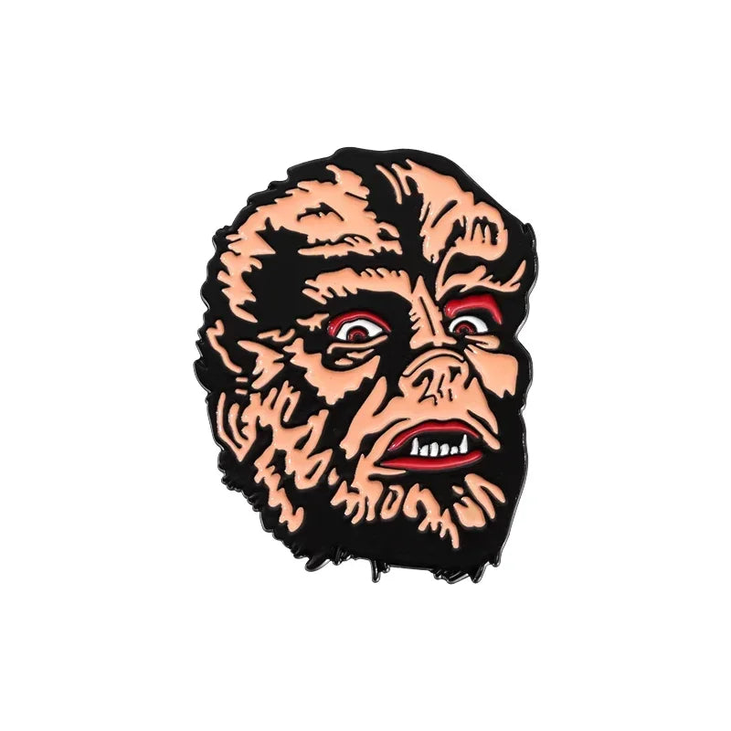 Wolf Man Enamel Pin – Classic Horror Collectible