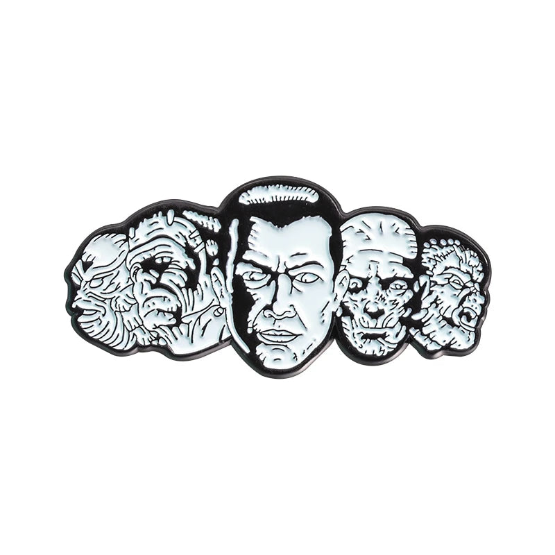 Classic Monsters Enamel Pin – Horror Movie Collectible