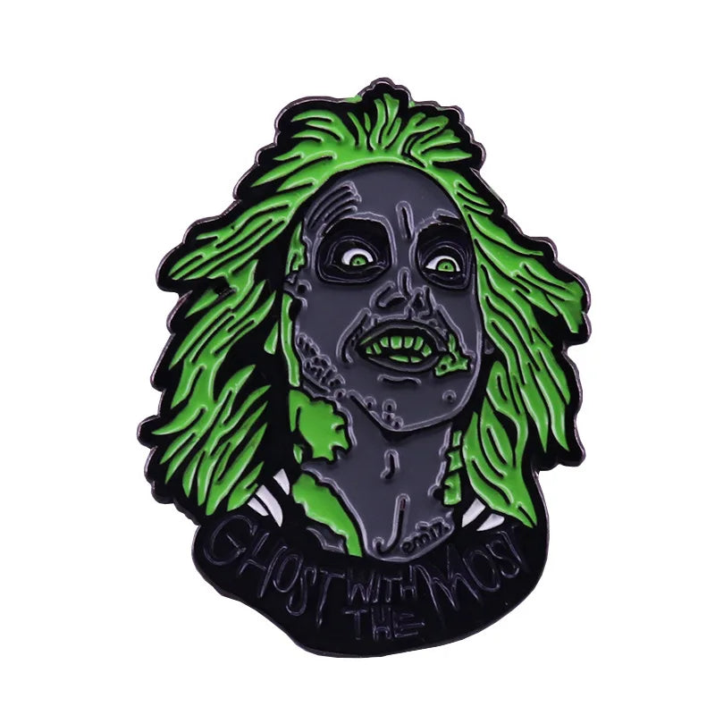 Beetlejuice Enamel Pin – Ghost With the Most Collectible
