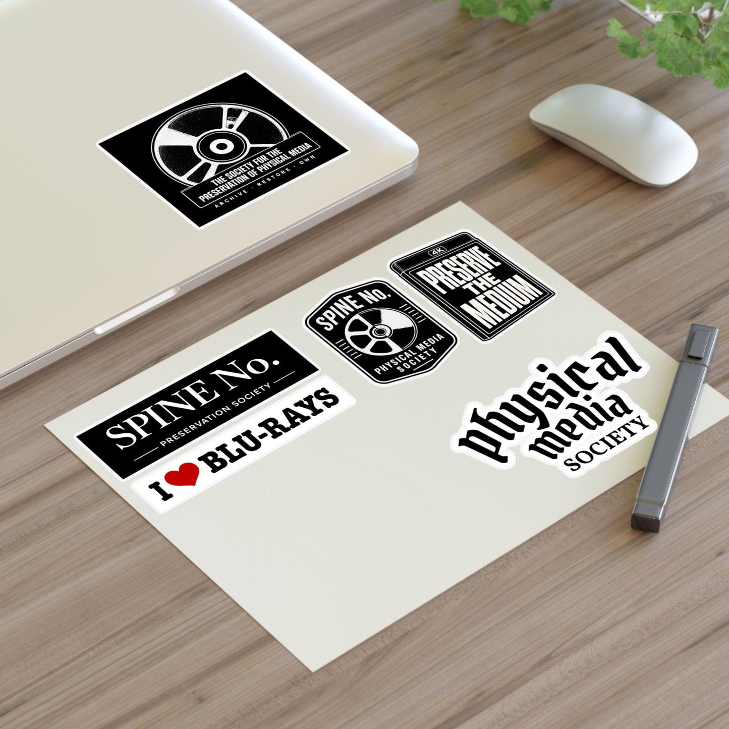 PHYSICAL MEDIA SOCIETY — XL Sticker Sheet