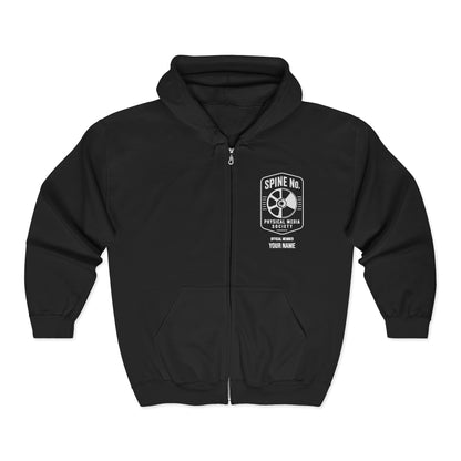 PHYSICAL MEDIA SOCIETY — Personalized Zip Hoodie