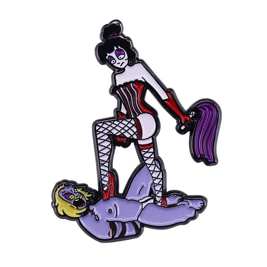 Beetlejuice and Lydia Enamel Pin – Movie Collectible