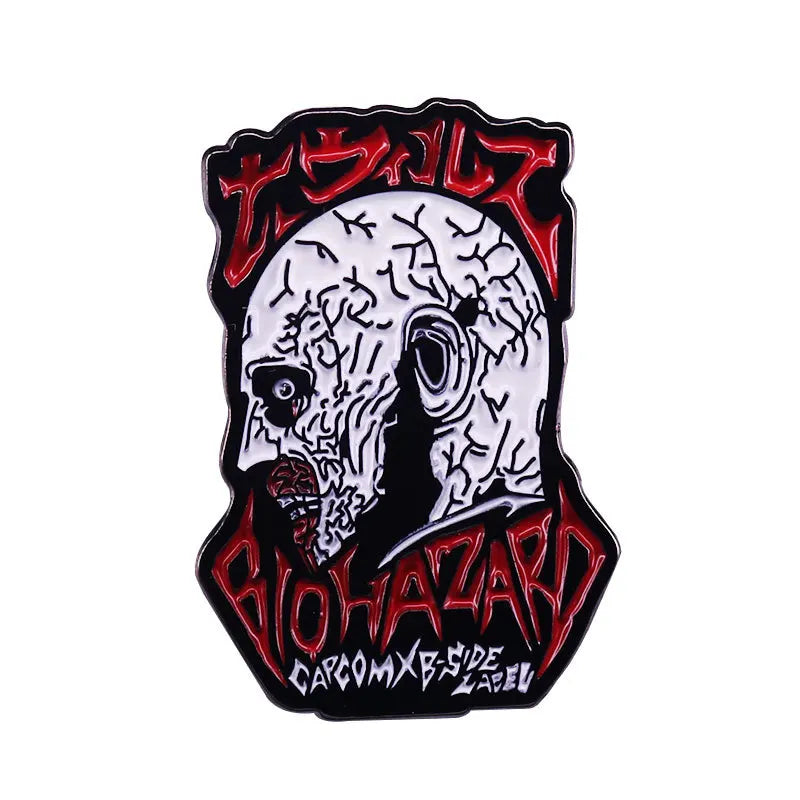 Resident Evil Enamel Pin – Biohazard Zombie Collectible