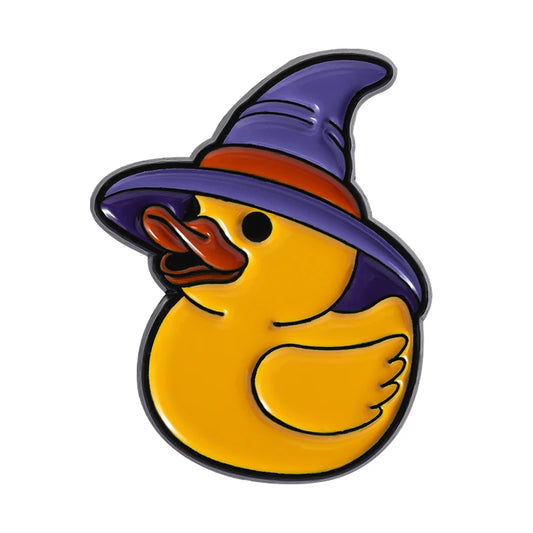 Witch Duck Enamel Pin – Halloween Collectible