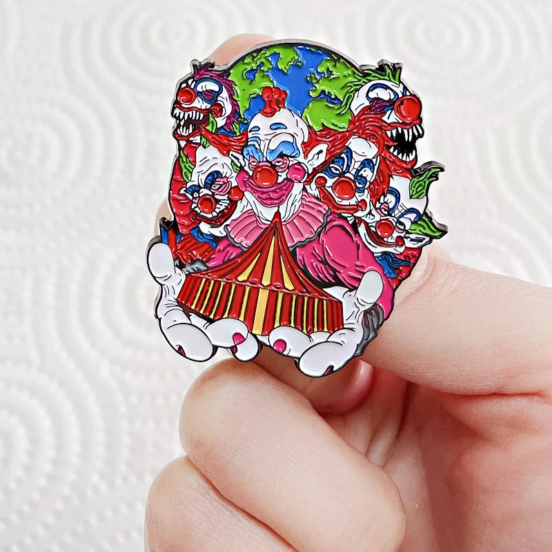 Killer Klowns From Outer Space Enamel Pin – Horror Movie Collectible