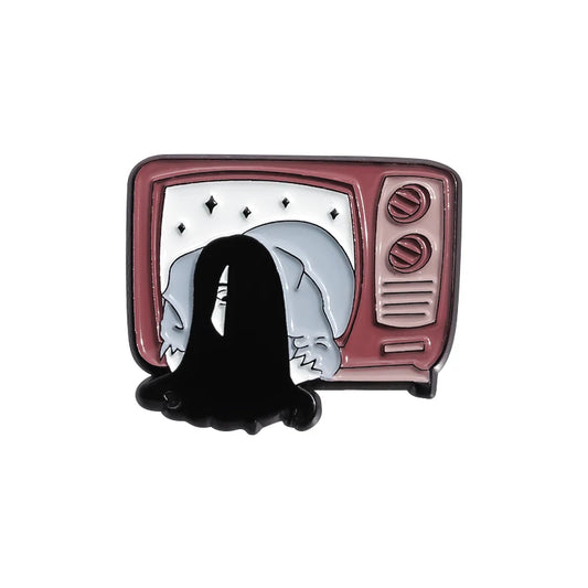 The Ring Enamel Pin – Samara TV Horror Collectible