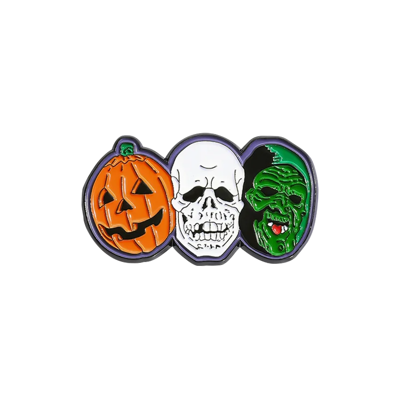 Halloween Monsters Enamel Pin – Horror Collectible