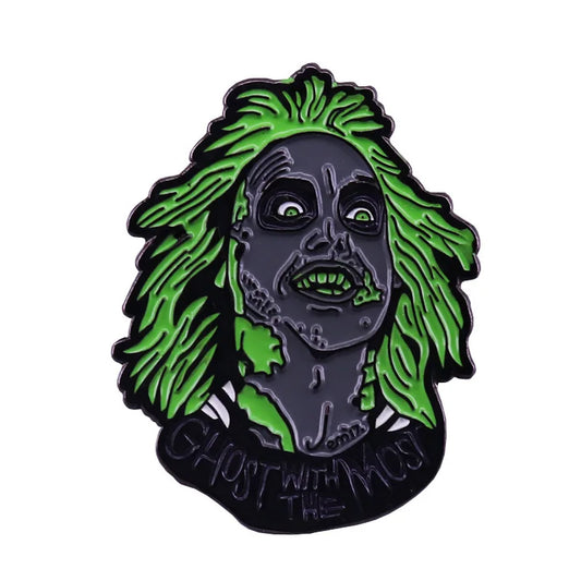 Beetlejuice Enamel Pin – Ghost With the Most Collectible