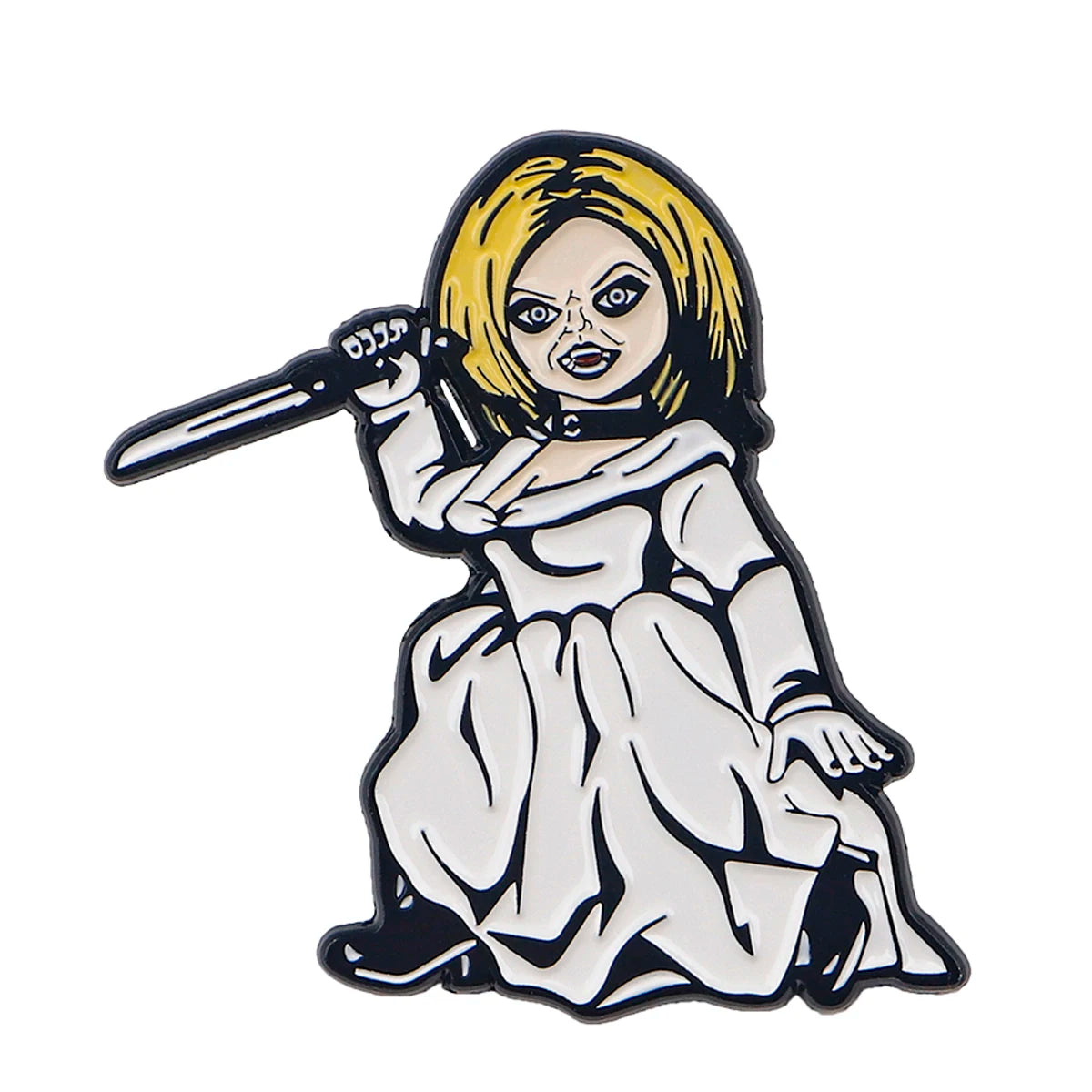 Tiffany Valentine Enamel Pin – Bride of Chucky Collectible
