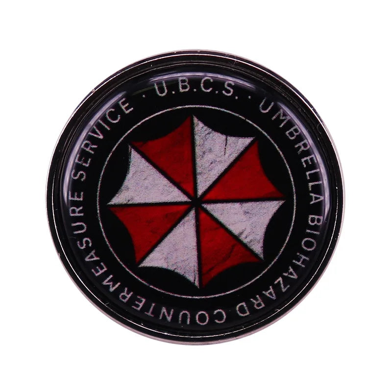 Resident Evil Enamel Pin – U.B.C.S. Horror Game Badge