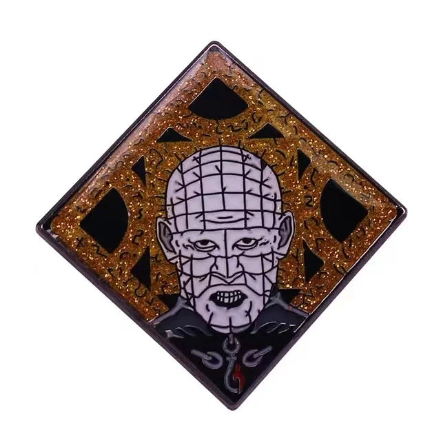 Pinhead Enamel Pin – Hellraiser Puzzle Box Collectible