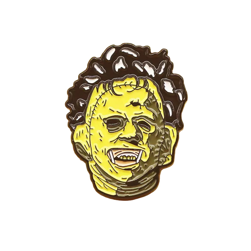 Leatherface Enamel Pin – Texas Chainsaw Collectible