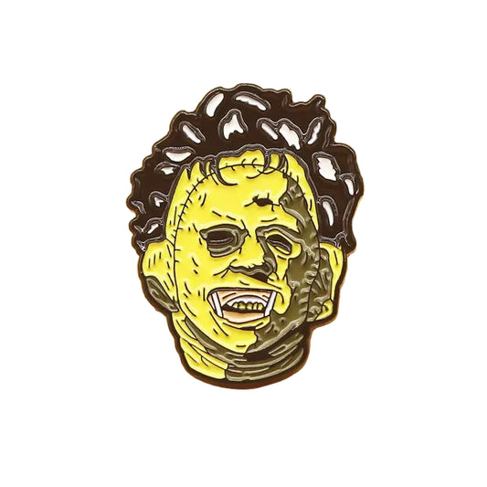 Leatherface Enamel Pin – Texas Chainsaw Collectible