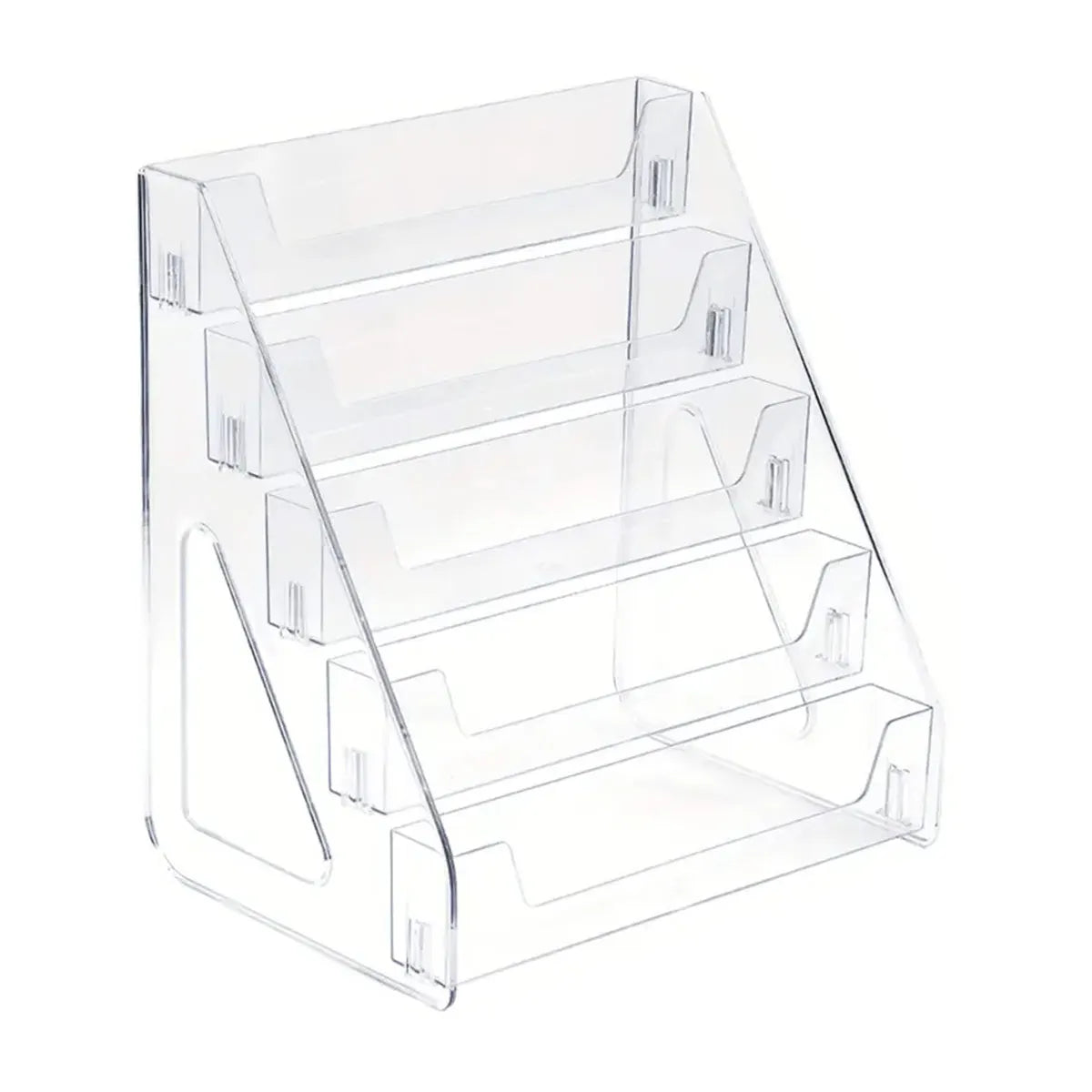 Acrylic Blu-ray Display Stand – 5-Tier Media Organizer for Blu-rays, DVDs & CDs