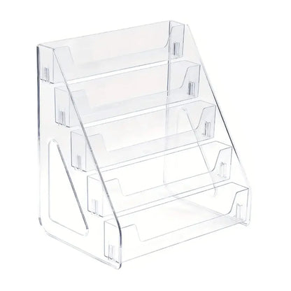 Acrylic Blu-ray Display Stand – 5-Tier Media Organizer for Blu-rays, DVDs & CDs