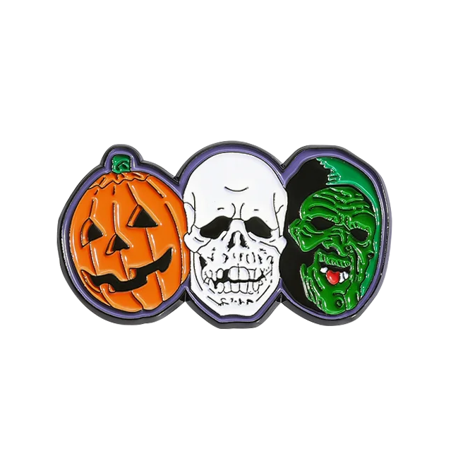 Halloween Monsters Enamel Pin – Horror Collectible